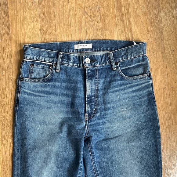 Moussy Vintage Rhett blue high waist skinny jeans, 30 - Picture 2 of 5